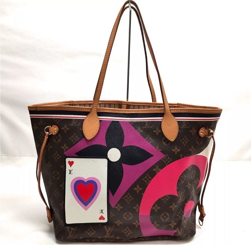 Auth Louis Vuitton Neverfull Tote Limited Edition Game ON Monogram Canvas MM